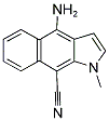 4-AMINO-1-METHYL-1H-BENZO[F]INDOLE-9-CARBONITRILE 结构式