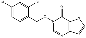 3-[(2,4-DICHLOROBENZYL)OXY]THIENO[3,2-D]PYRIMIDIN-4(3H)-ONE 结构式