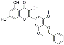 4-苄氧基-3,5-二甲氧基-3,5,7-三羟基黄铜 结构式