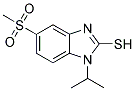 1-ISOPROPYL-5-(METHYLSULPHONYL)-(1H)-BENZIMIDAZOLE-2-THIOL 结构式