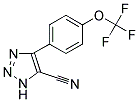 4-(4-(TRIFLUOROMETHOXY)PHENYL)-1H-1,2,3-TRIAZOLE-5-CARBONITRILE 结构式