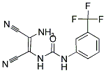N-(2-AMINO-1,2-DINITRILOVINYL)((3-(TRIFLUOROMETHYL)PHENYL)AMINO)FORMAMIDE 结构式