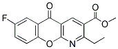 METHYL 2-ETHYL-7-FLUORO-5-OXO-5H-CHROMENO[2,3-B]PYRIDINE-3-CARBOXYLATE 结构式