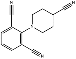 2-(4-CYANOPIPERIDINO)ISOPHTHALONITRILE 结构式