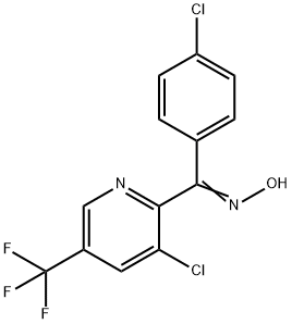 (4-CHLOROPHENYL)[3-CHLORO-5-(TRIFLUOROMETHYL)-2-PYRIDINYL]METHANONE OXIME 结构式