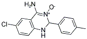 4-AMINO-6-CHLORO-2-(4-METHYLPHENYL)-1,2-DIHYDROQUINAZOLIN-3-IUM-3-OLATE 结构式