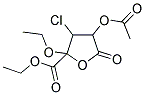 4-ACETOXY-3-CHLORO-2-ETHOXY-5-OXO-2-TETRAHYDROFUROIC ACID ETHYL ETHER 结构式