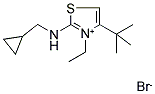 4-(TERT-BUTYL)-2-[(CYCLOPROPYLMETHYL)AMINO]-3-ETHYL-1,3-THIAZOL-3-IUM BROMIDE 结构式