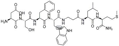 [TRP7, BETA-ALA8]-NEUROKININ A (4-10) 结构式