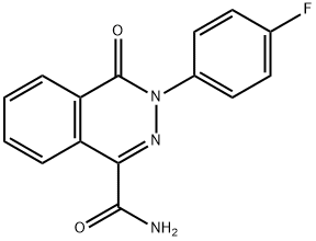 3-(4-FLUOROPHENYL)-4-OXO-3,4-DIHYDRO-1-PHTHALAZINECARBOXAMIDE 结构式