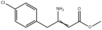 3-AMINO-4-(4-CHLORO-PHENYL)-BUT-2-ENOIC ACID METHYL ESTER 结构式