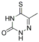 6-METHYL-5-THIOXO-2,3,4,5-TETRAHYDRO-1,2,4-TRIAZIN-3-ONE 结构式