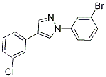 1-(3-BROMOPHENYL)-4-(3-CHLOROPHENYL)-1H-PYRAZOLE 结构式