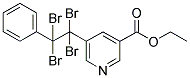 ETHYL 5-(1,1,2,2-TETRABROMO-2-PHENYLETHYL)NICOTINATE 结构式