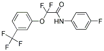 2,2-DIFLUORO-N-(4-FLUOROPHENYL)-2-[3-(TRIFLUOROMETHYL)PHENOXY]ACETAMIDE 结构式