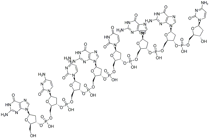 GCCGCGGC, 5'-NON-PHOSPHORYLATED 结构式