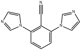 2,6-DI(1H-IMIDAZOL-1-YL)BENZENECARBONITRILE 结构式