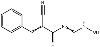 2-CYANO-N-[(HYDROXYIMINO)METHYL]-3-PHENYLACRYLAMIDE 结构式