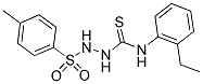 N-(2-ETHYLPHENYL)-2-[(4-METHYLPHENYL)SULFONYL]HYDRAZINECARBOTHIOAMIDE 结构式