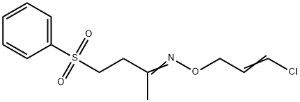 4-(PHENYLSULFONYL)-2-BUTANONE O-(3-CHLORO-2-PROPENYL)OXIME 结构式