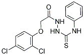 2-(2,4-DICHLOROPHENOXY)-N-(((PHENYLAMINO)THIOXOMETHYL)AMINO)ETHANAMIDE 结构式