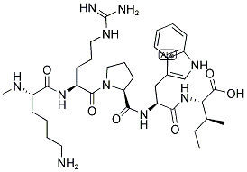 N-ME-LYS-ARG-PRO-TRP-ILE-LEU-OH 结构式