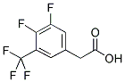 3,4-DIFLUORO-5-(TRIFLUOROMETHYL)PHENYLACETIC ACID 结构式