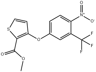 METHYL 3-[4-NITRO-3-(TRIFLUOROMETHYL)PHENOXY]-2-THIOPHENECARBOXYLATE 结构式
