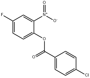 4-FLUORO-2-NITROPHENYL 4-CHLOROBENZENECARBOXYLATE 结构式