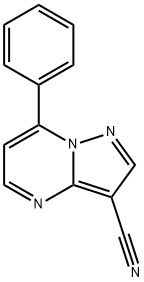 7-PHENYLPYRAZOLO[1,5-A]PYRIMIDINE-3-CARBONITRILE 结构式