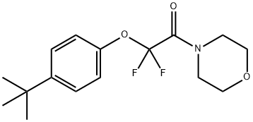 2-[4-(TERT-BUTYL)PHENOXY]-2,2-DIFLUORO-1-MORPHOLINO-1-ETHANONE 结构式