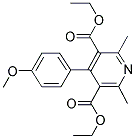 DIETHYL 4-(4-METHOXYPHENYL)-2,6-DIMETHYL-3,5-PYRIDINEDICARBOXYLATE 结构式