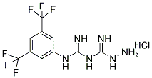 N-[3,5-Di(trifluoromethyl)phenyl]-N'-hydrazino(imino)methylguanidine hydrochloride 结构式