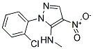 1-(2-CHLOROPHENYL)-N-METHYL-4-NITRO-1H-PYRAZOL-5-AMINE 结构式