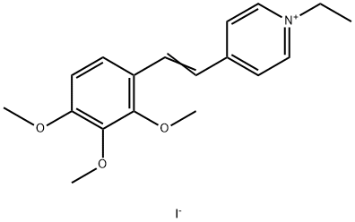 1-ETHYL-4-(2,3,4-TRIMETHOXYSTYRYL)PYRIDINIUM IODIDE 结构式