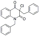 1,3-DIBENZYL-3-CHLORO-1,2,3,4-TETRAHYDROQUINOLINE-2,4-DIONE 结构式