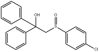 2-[(4-CHLOROPHENYL)SULFINYL]-1,1-DIPHENYL-1-ETHANOL 结构式