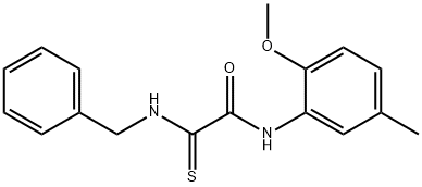 2-(Benzylamino)-N-(2-methoxy-5-methylphenyl)-2-thioxoacetamide 结构式
