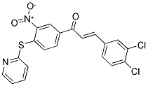 3-(3,4-DICHLOROPHENYL)-1-[3-NITRO-4-(2-PYRIDYLTHIO)PHENYL]PROP-2-EN-1-ONE 结构式