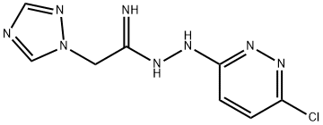 N'-(6-CHLORO-3-PYRIDAZINYL)-2-(1H-1,2,4-TRIAZOL-1-YL)ETHANIMIDOHYDRAZIDE 结构式