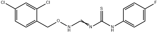 N-(([(2,4-DICHLOROBENZYL)OXY]IMINO)METHYL)-N'-(4-FLUOROPHENYL)THIOUREA 结构式