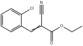 ETHYL 2-CHLORO-ALPHA-CYANOCINNAMATE 结构式