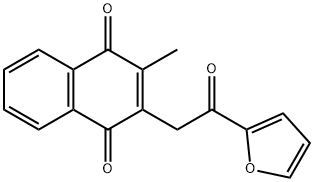 2-[2-(2-FURYL)-2-OXOETHYL]-3-METHYLNAPHTHOQUINONE 结构式