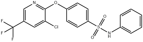 4-([3-CHLORO-5-(TRIFLUOROMETHYL)-2-PYRIDINYL]OXY)-N-PHENYLBENZENESULFONAMIDE 结构式