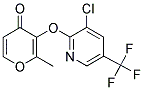 3-([3-CHLORO-5-(TRIFLUOROMETHYL)-2-PYRIDINYL]OXY)-2-METHYL-4H-PYRAN-4-ONE 结构式