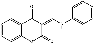 3-[(Z)-ANILINOMETHYLIDENE]-2H-CHROMENE-2,4-DIONE 结构式