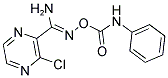 N'-[(ANILINOCARBONYL)OXY]-3-CHLOROPYRAZINE-2-CARBOXIMIDAMIDE 结构式