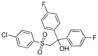 2-[(4-CHLOROPHENYL)SULFONYL]-1,1-BIS(4-FLUOROPHENYL)-1-ETHANOL 结构式