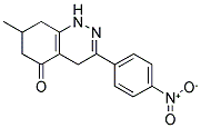7-METHYL-3-(4-NITROPHENYL)-1,4,6,7,8-PENTAHYDROCINNOLIN-5-ONE 结构式