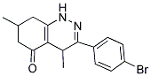 3-(4-BROMOPHENYL)-4,7-DIMETHYL-1,4,6,7,8-PENTAHYDROCINNOLIN-5-ONE 结构式